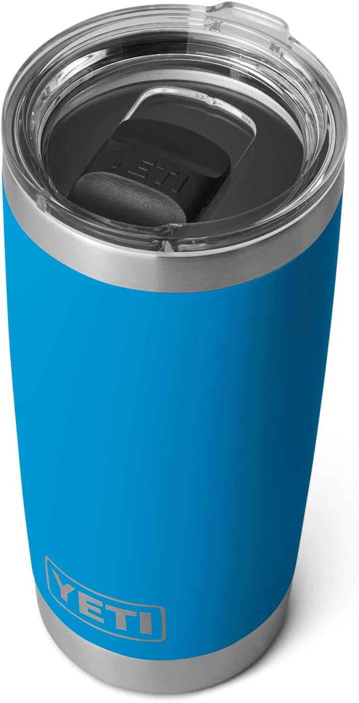 Big Wave Blue - YETI Rambler 20 oz Stainless Steel Vacuum Insulated Tumbler w/MagSlider Lid